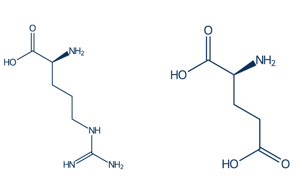 L-Arginine (L-glutamate)化学構造