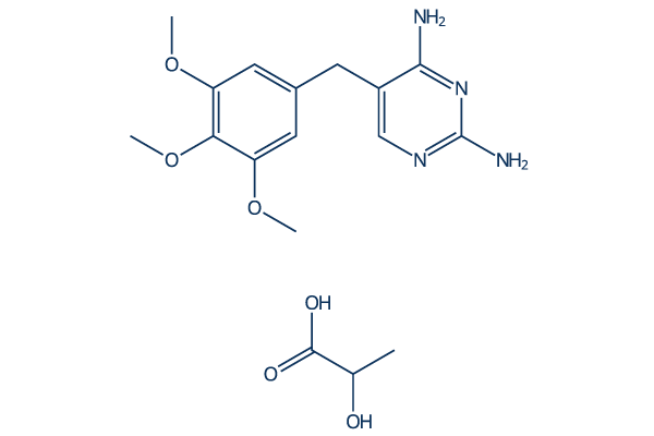 Trimethoprim (lactate)化学構造