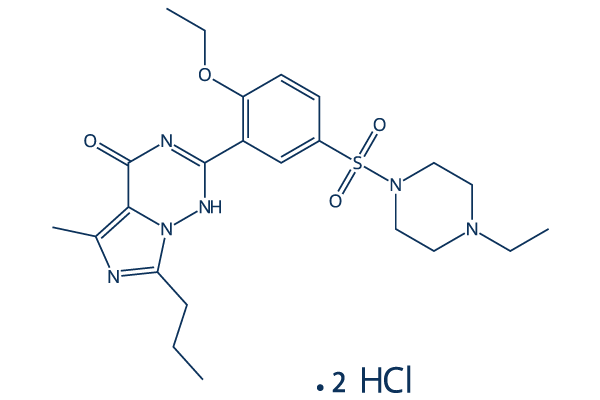 Vardenafil dihydrochloride化学構造