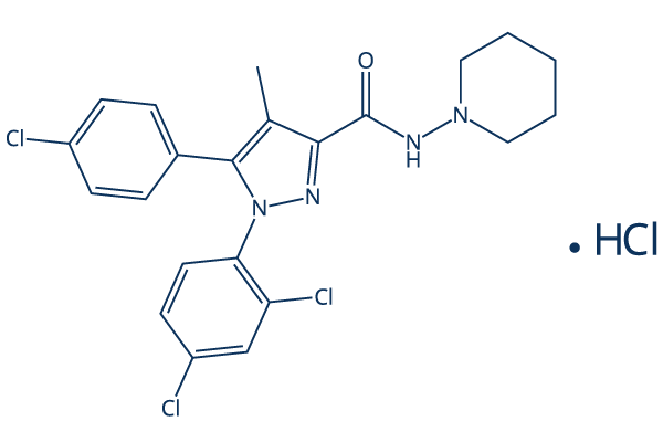 Rimonabant hydrochloride化学構造