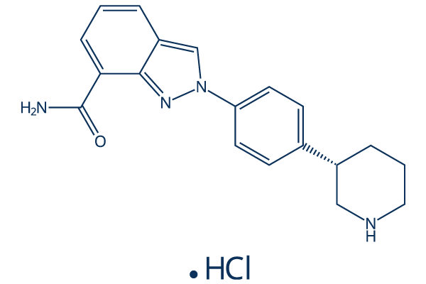 Niraparib hydrochloride化学構造