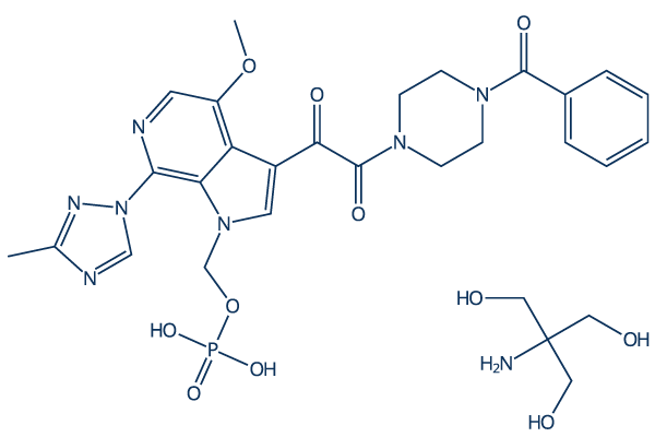 Fostemsavir Tris化学構造