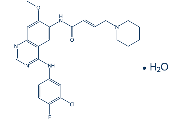 Dacomitinib hydrate化学構造