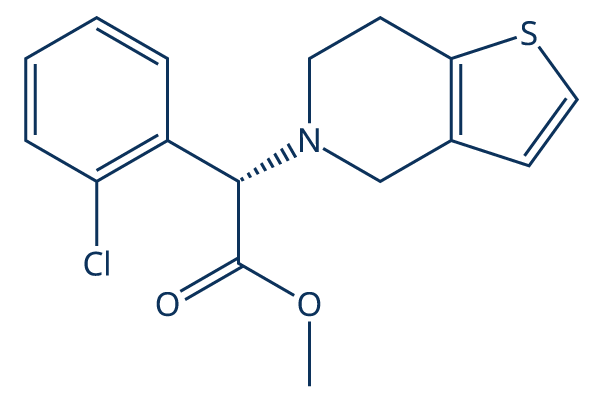 (S)-Clopidogrel化学構造