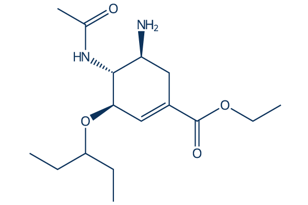 Oseltamivir化学構造