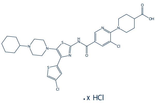 Avatrombopag hydrochloride化学構造