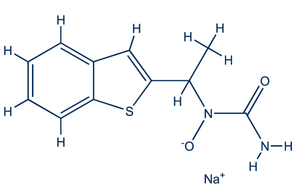 Zileuton sodium化学構造