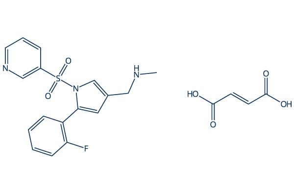 Vonoprazan Fumarate化学構造