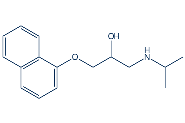 Propranolol化学構造