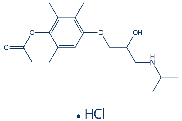 Metipranolol hydrochloride化学構造