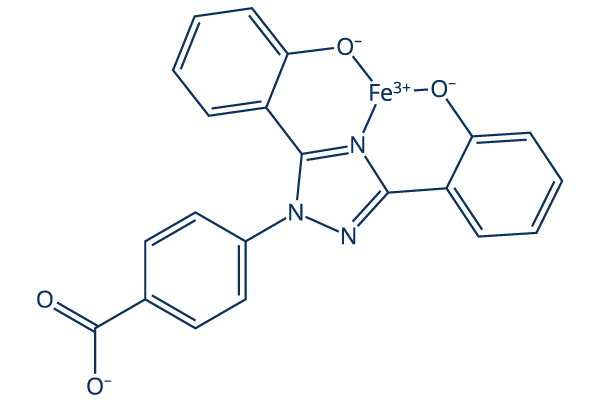 Deferasirox (Fe3+ chelate)化学構造