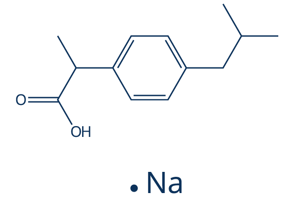 Ibuprofen sodium化学構造