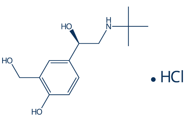 levosalbutamol hydrochloride化学構造