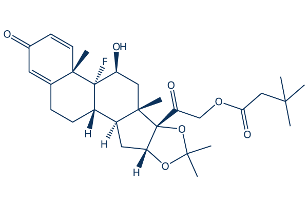 triamcinolone hexacetonide化学構造