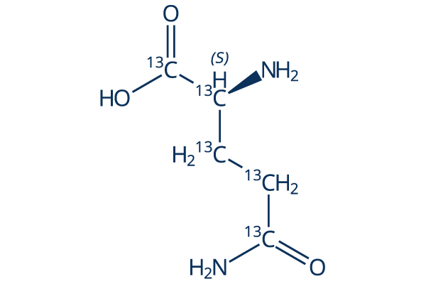 L-Glutamine-13C5化学構造