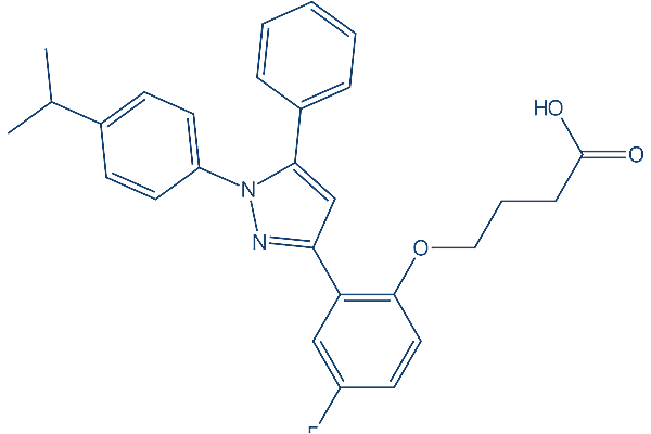 FABPs ligand 6 (MF6)化学構造