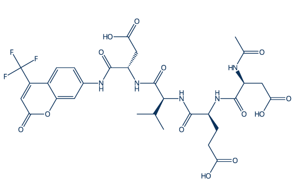 Ac-DEVD-AFC化学構造