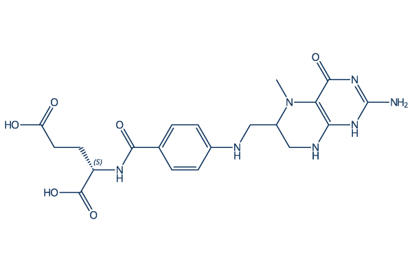 5-Methyltetrahydrofolic acid化学構造