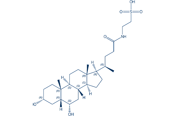Taurohyodeoxycholic acid sodium化学構造