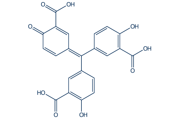 Aurintricarboxylic acid化学構造