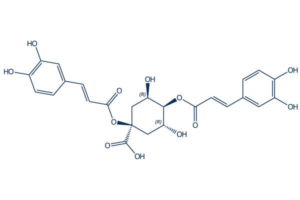 1,4-Dicaffeoylquinic acid化学構造