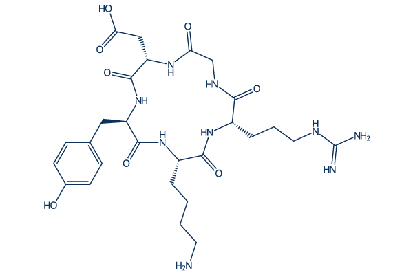 Cyclo(RGDyK)化学構造