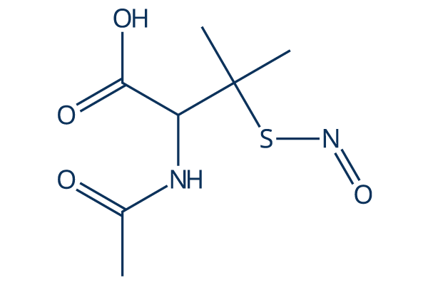 S-Nitroso-N-acetyl-DL-penicillamine化学構造