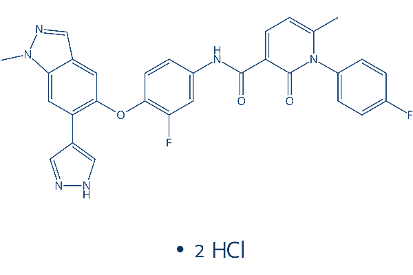 Merestinib dihydrochloride化学構造