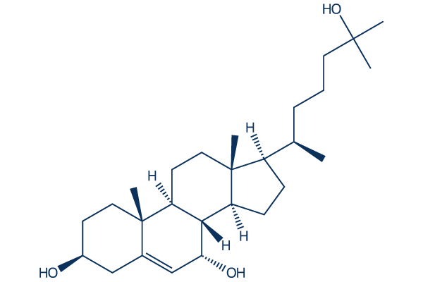 7&alpha;,25-Dihydroxycholesterol化学構造