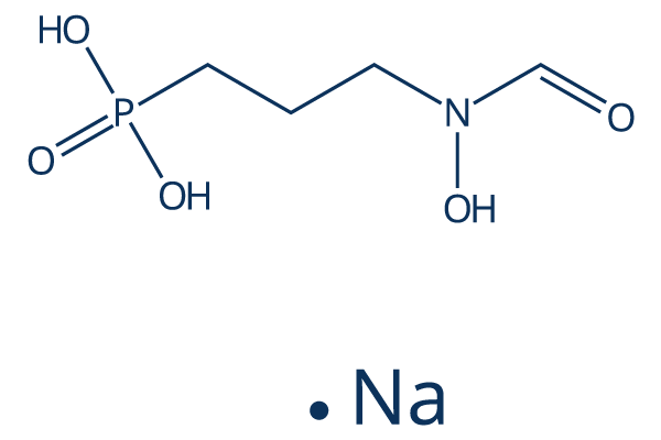 Fosmidomycin sodium salt化学構造
