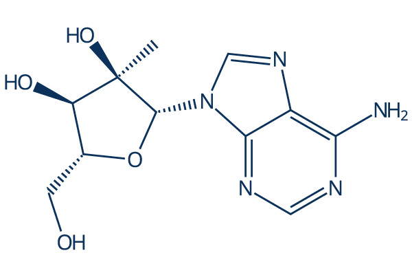 2'-C-Methyladenosine化学構造