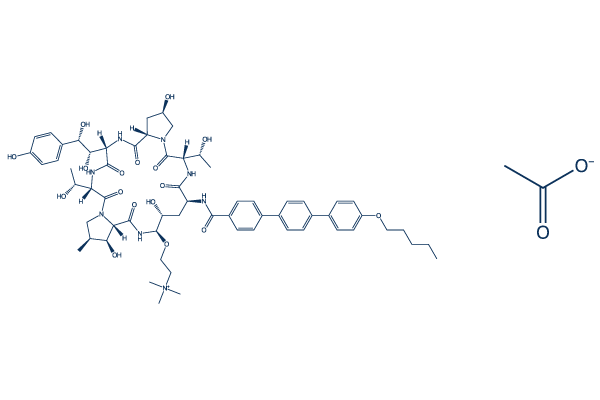 Rezafungin acetate化学構造