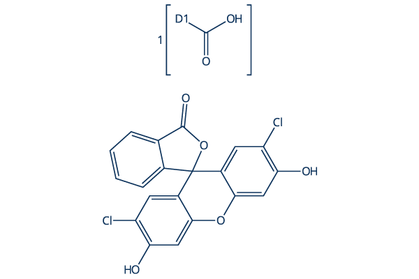 5(6)-Carboxy-2',7'-dichlorofluorescein化学構造