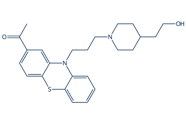 Piperacetazine化学構造