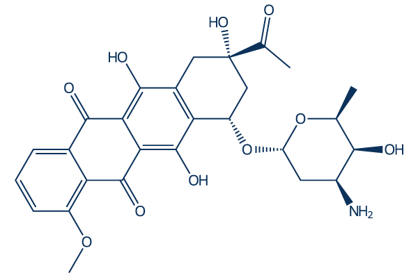 Daunorubicin化学構造