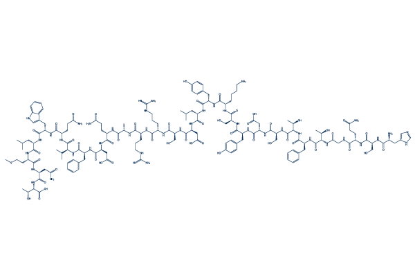 Glucagon (1-29), bovine, human化学構造