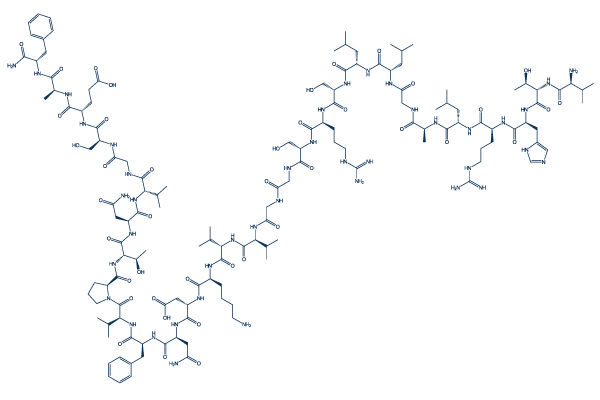 Rat CGRP-(8-37)化学構造