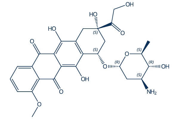 Epirubicin化学構造