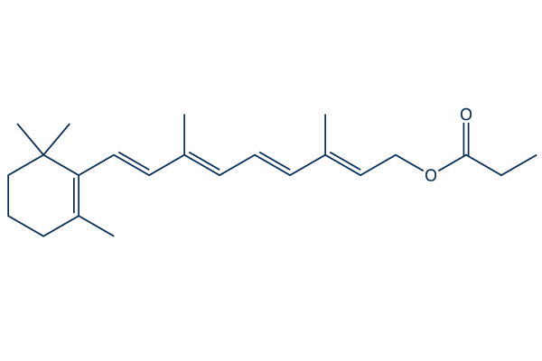Retinyl propionate化学構造