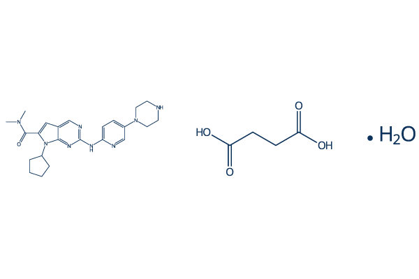 Ribociclib succinate hydrate化学構造