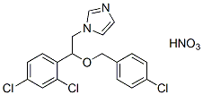 Econazole nitrate 化学構造