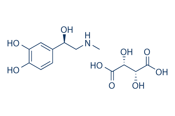 Epinephrine bitartrate 化学構造