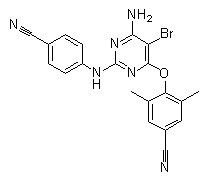 Etravirine化学構造