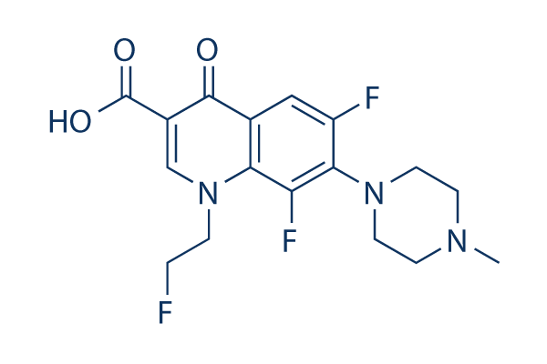 Fleroxacin化学構造