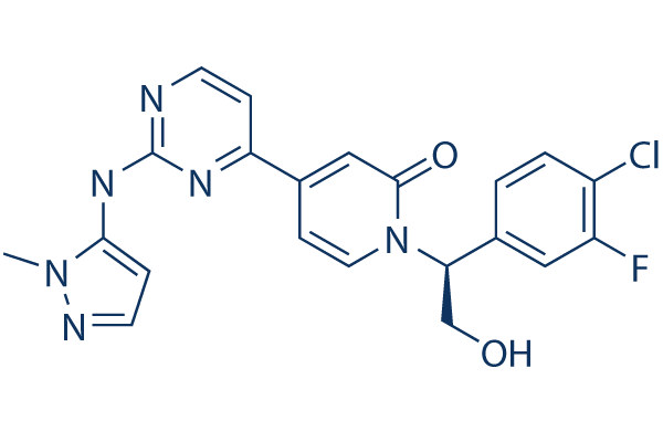 Ravoxertinib (GDC-0994)化学構造