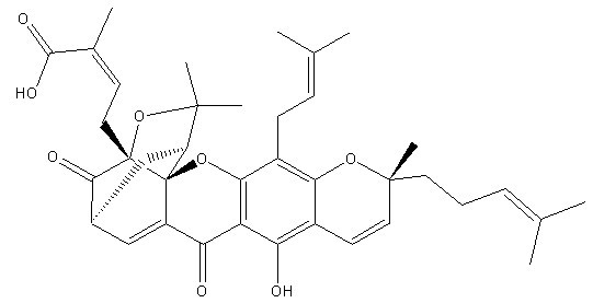 Gambogic Acid化学構造