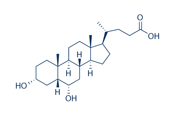 Hyodeoxycholic acid (HDCA)化学構造