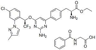Telotristat Etiprate (LX 1606 Hippurate)化学構造