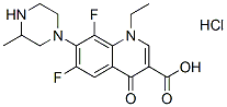 Lomefloxacin HCl 化学構造