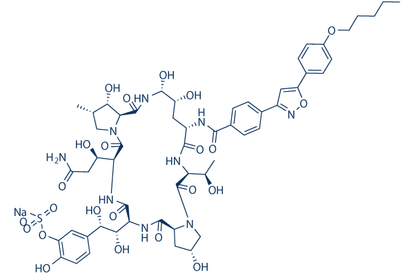 Micafungin Sodium化学構造